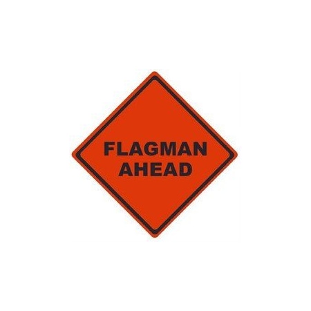 Nmc TRAFFIC, FLAGMAN AHEAD, 48X48, RUM4807 RUM4807